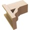 Ekena Millwork 8-in W x 14-in D x 14-in H Funston Block Rough Cedar Woodgrain TimberThane Outlooker, Primed Tan OUTUR080X14X14FST44RCPR - alternate 2